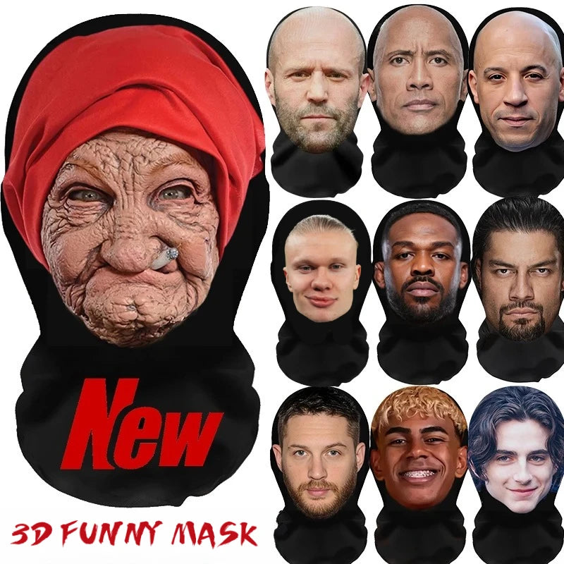 2026 Halloween Mask for Cosplay Role Play Masquerade Costumes Dress Up Celebrity Realistic Face Masks Balaclava Headgear